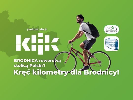 Brodnica rowerową stolicą Polski? Ściągnij apkę i kręć kilometry dla miasta!