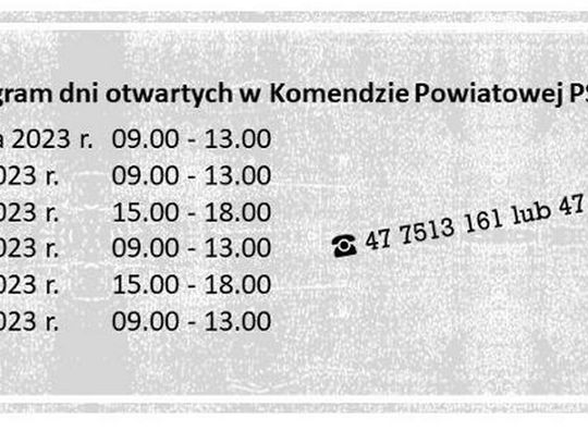 Ferie Zimowe - dni otwarte w Komendzie Powiatowej PSP w Brodnicy