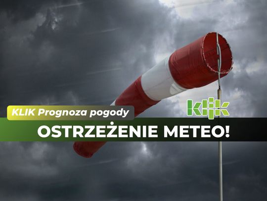 Porywy wiatru do 100 km/h. Ostrzeżenie meteo dla powiatu!