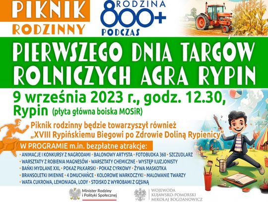 W ramach 33. Targów Rypin Agra odbędzie się piknik rodzinny