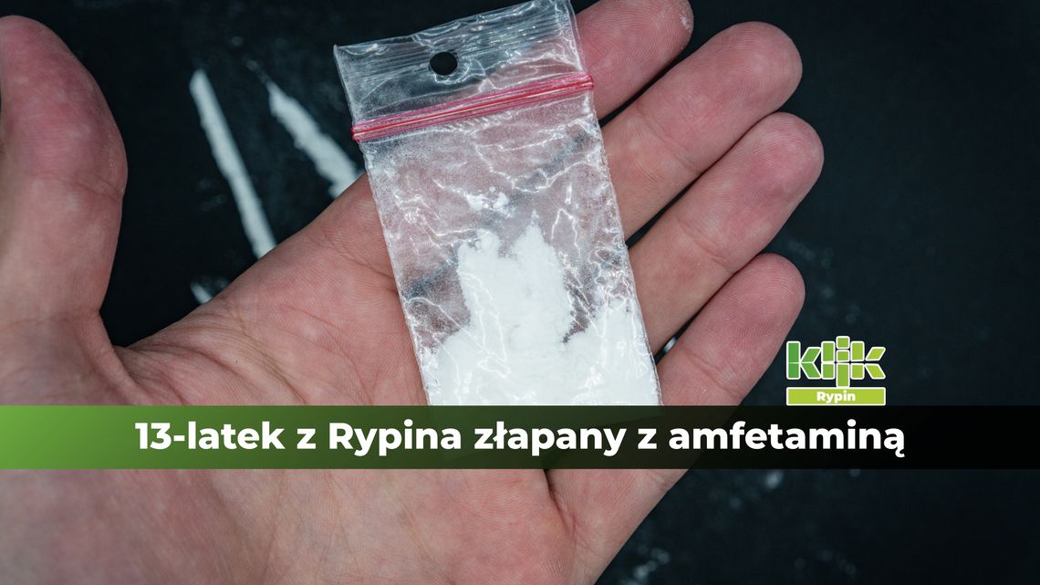 13-latek z Rypina złapany z amfetaminą