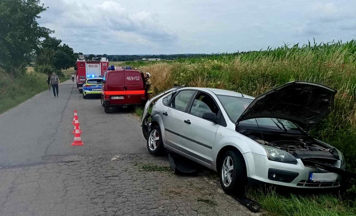 85 - latek zasnął za kierownicą a 21 - latka uderzyła w drzewo