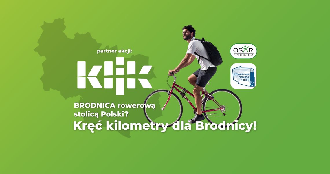 Brodnica rowerową stolicą Polski? Ściągnij apkę i kręć kilometry dla miasta!