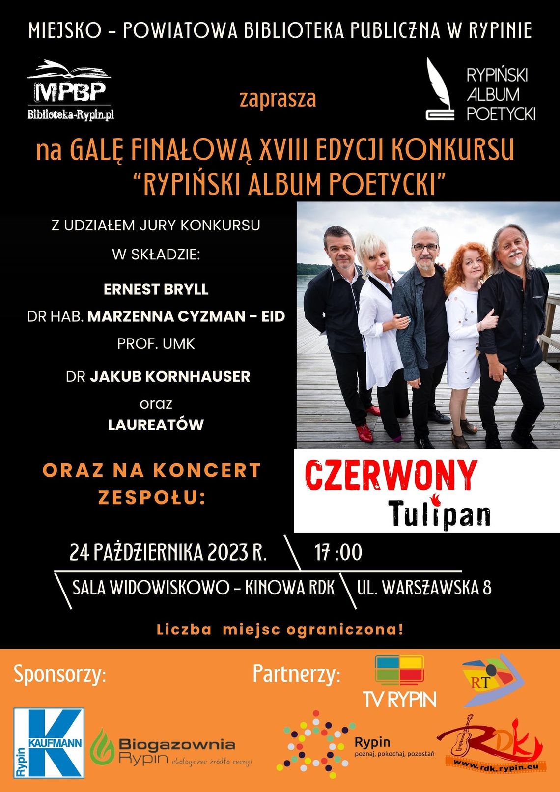 Gala finałowa XVIII edycji Rypińskiego Albumu Poetyckiego