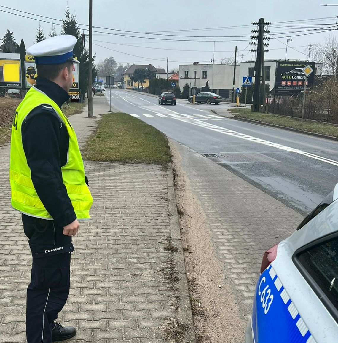 Kolejna akcja brodnickiej policji. Ponownie pilnowali pieszych