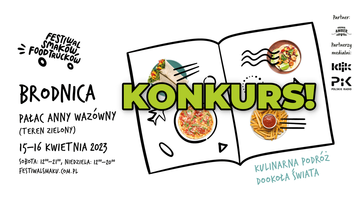 Konkurs! Zgarnij bon na II Festiwal Smaków Food Trucków w Brodnicy!