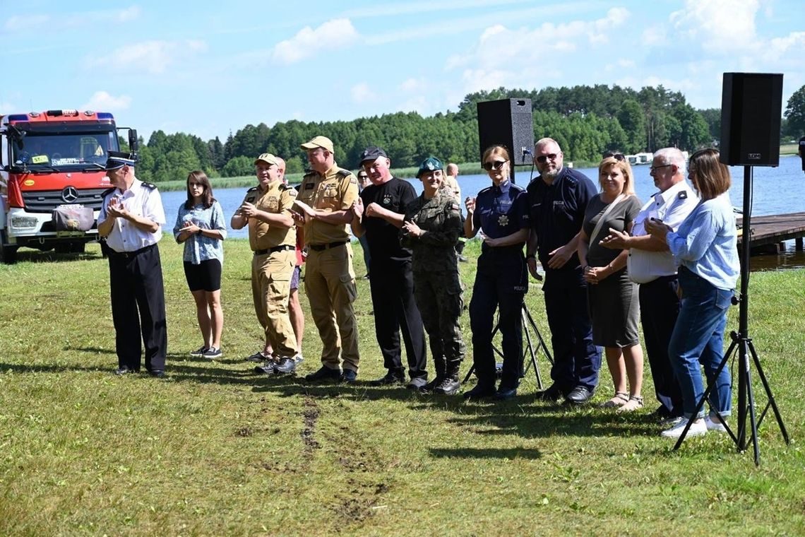 „Kręci mnie bezpieczeństwo nad wodą” na plaży w Urszulewie