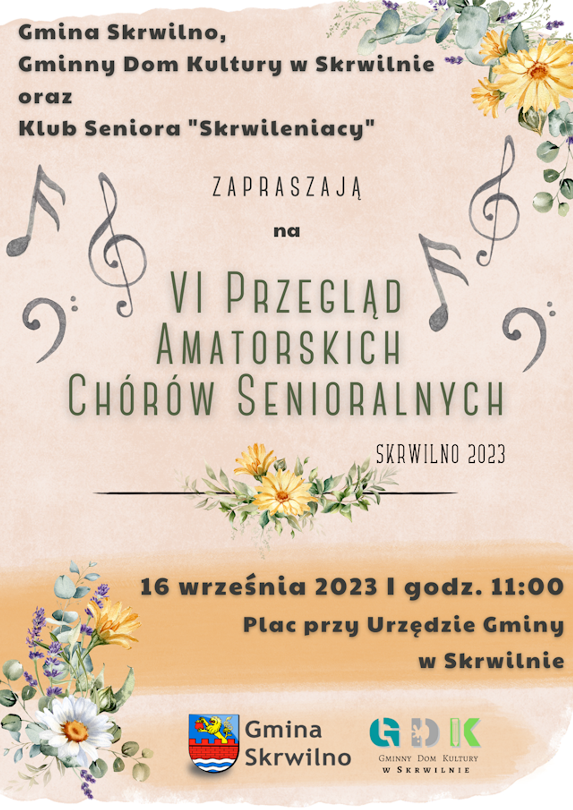 VI Przegląd Amatorskich Chórów Senioralnych w Skrwilnie