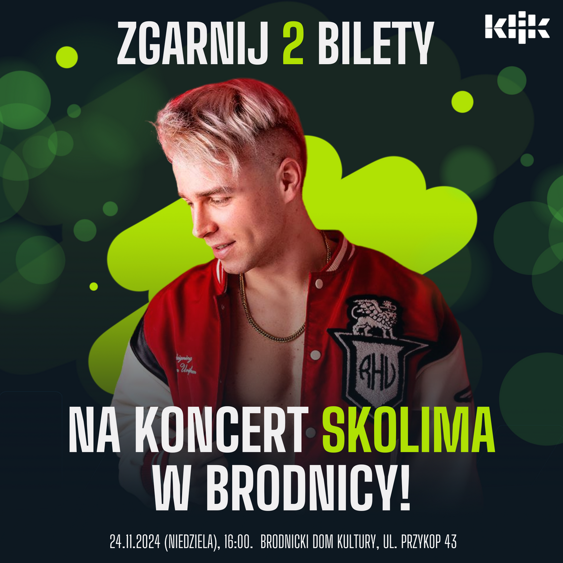 Zgarnij 2 bilety na koncert Skolima w Brodnicy!- REGULAMIN KONKURSU