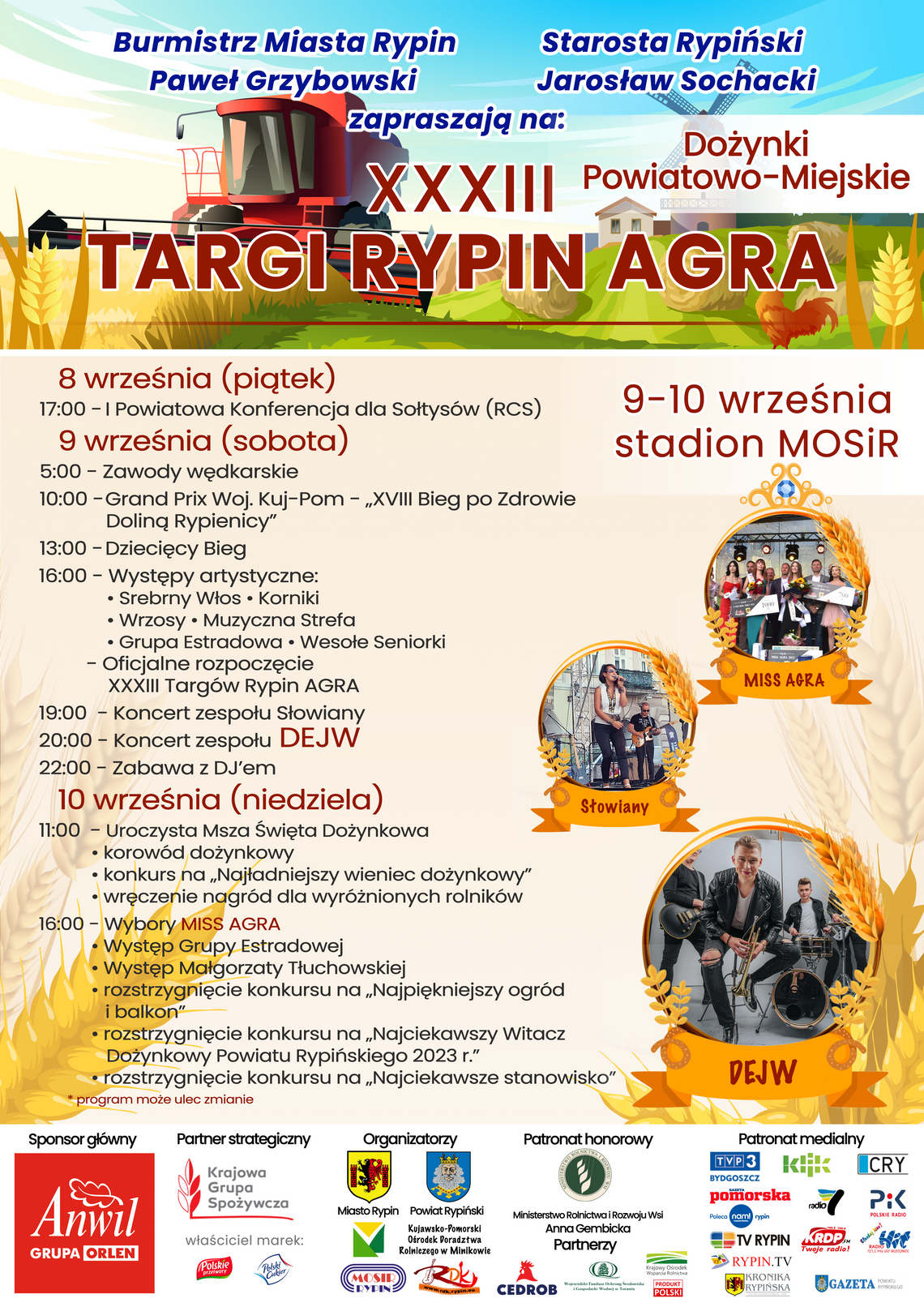 Znamy pełen program tegorocznych Targów Rypin AGRA