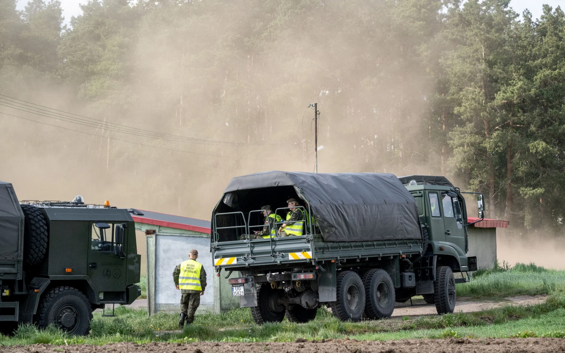 Żołnierze wznowili poszukiwania balonu, który zniknął nad Rypinem